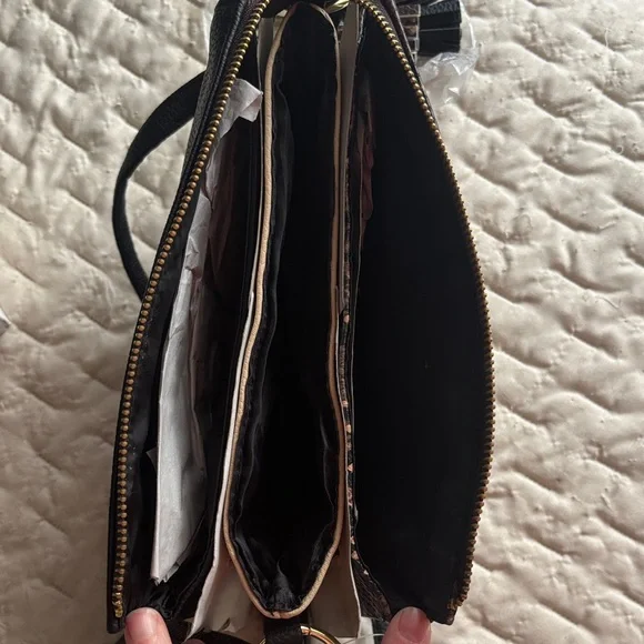 Time and Tru Brown and Black Snakeskin Crossbody or Shoulder Bag - NWOT - Picture 3 of 10